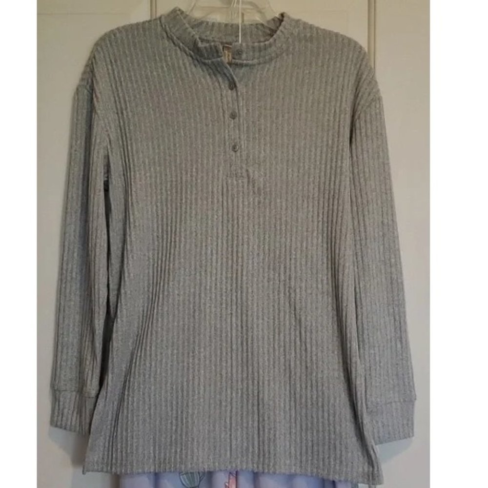 Women's Simple Pleasures Henley Tunic Pajama Sleep Top Size Small or Medium NWT